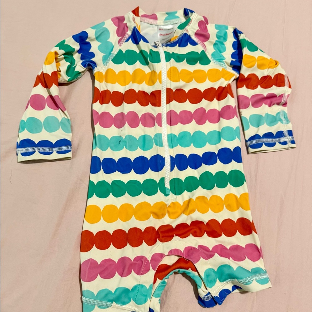 Hanna Andersson Multicolor rashguard swimsuit